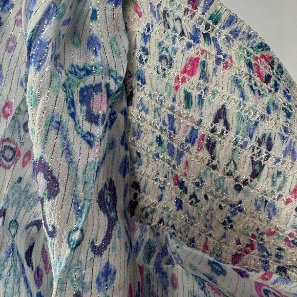 NWT ROCOCO SAND Lada Crop Top in Blue Size Large - Picture 6 of 8